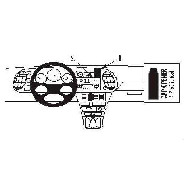 Brodit 852830 ProClip - Monteringsbygel - Saab 9-3