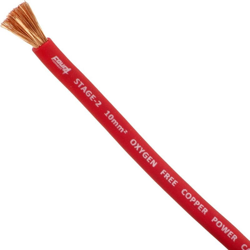 4Connect 4-800211 - Strömkabel - 10mm² - Röd - Bild 2