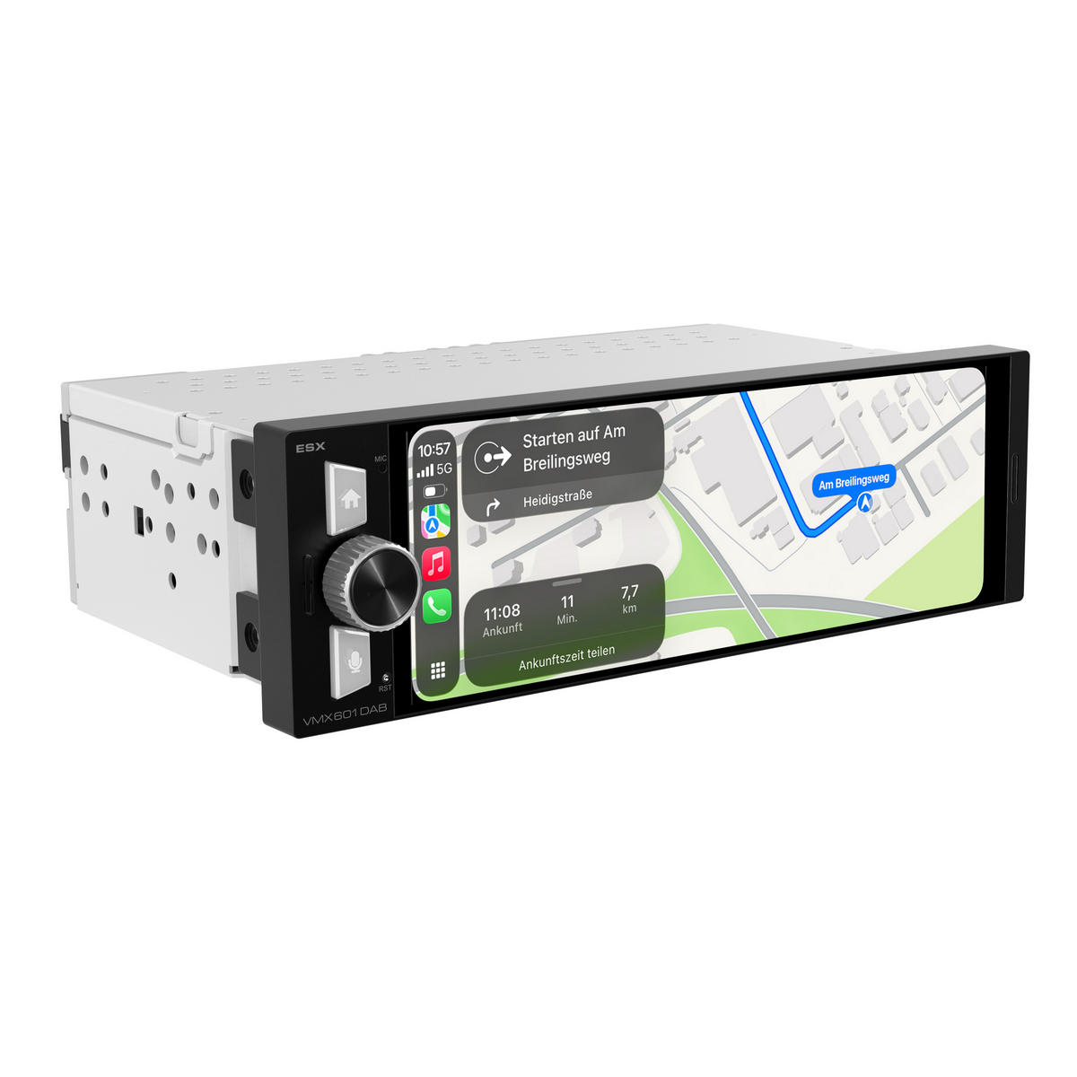 ESX VMX601DAB - Enkeldin bilstereo - Trådlös CarPlay & Android Auto