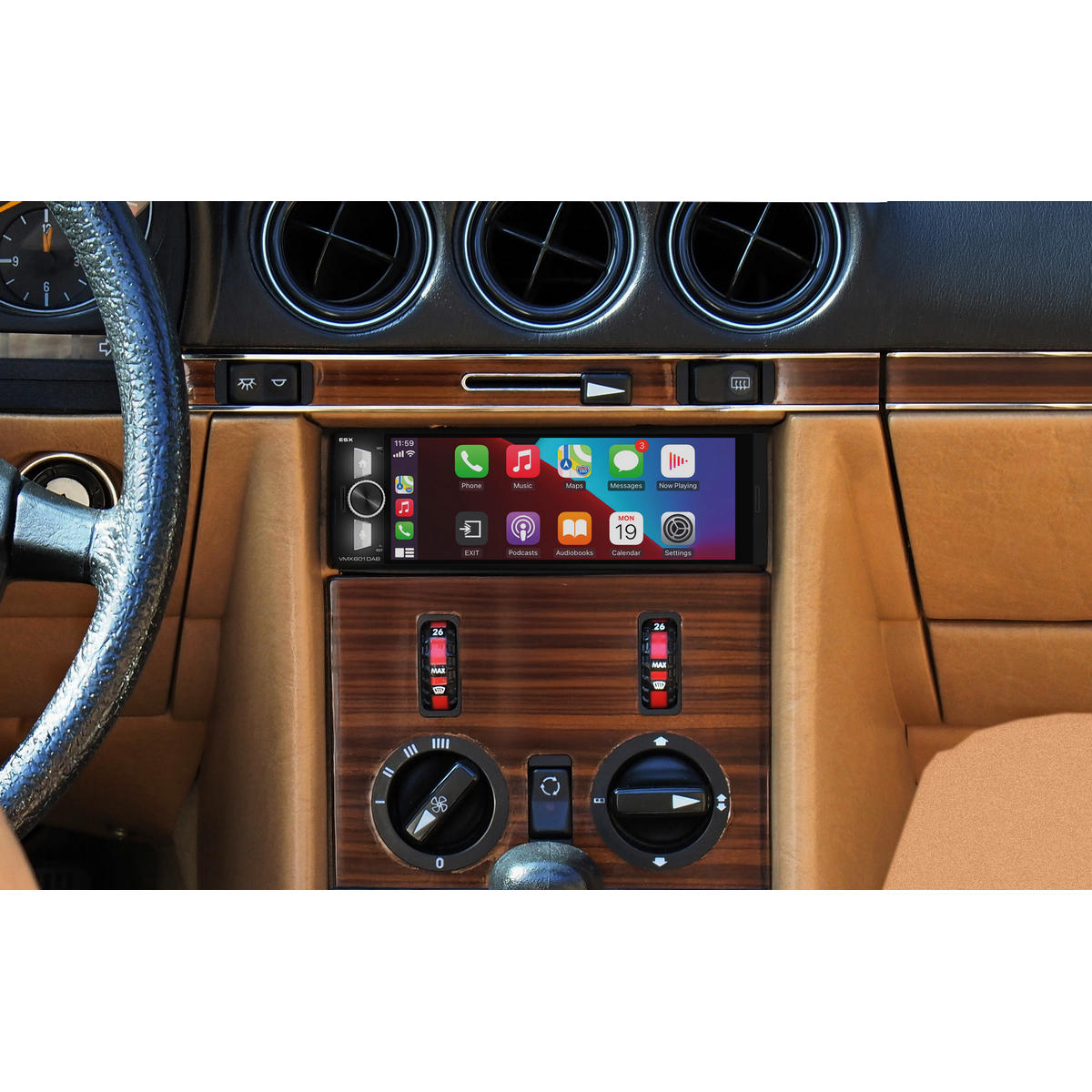 ESX VMX601DAB - Enkeldin bilstereo - Trådlös CarPlay & Android Auto - Bild 5