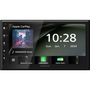 Alternative view of Kenwood DMX5023DABS - Dubbeldin bilstereo - CarPlay & Android Auto