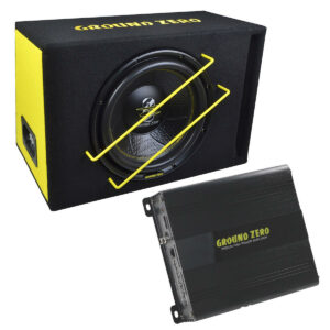 Ground Zero GZIB 12SPL + GZIA 1000.1 - 12 tum baslåda med monoblock