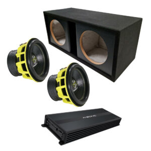 Ground Zero Hydrogen Power - 2x12 tum baslåda + 2200W Monoblock