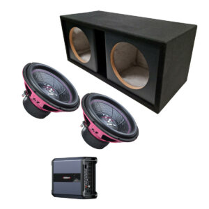 Ground Zero Iridium PINK - 2x12 tum baslåda + 1200W Monoblock