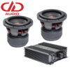 DD Audio Baspaket - 2x DD608 + SS2000 monoblock