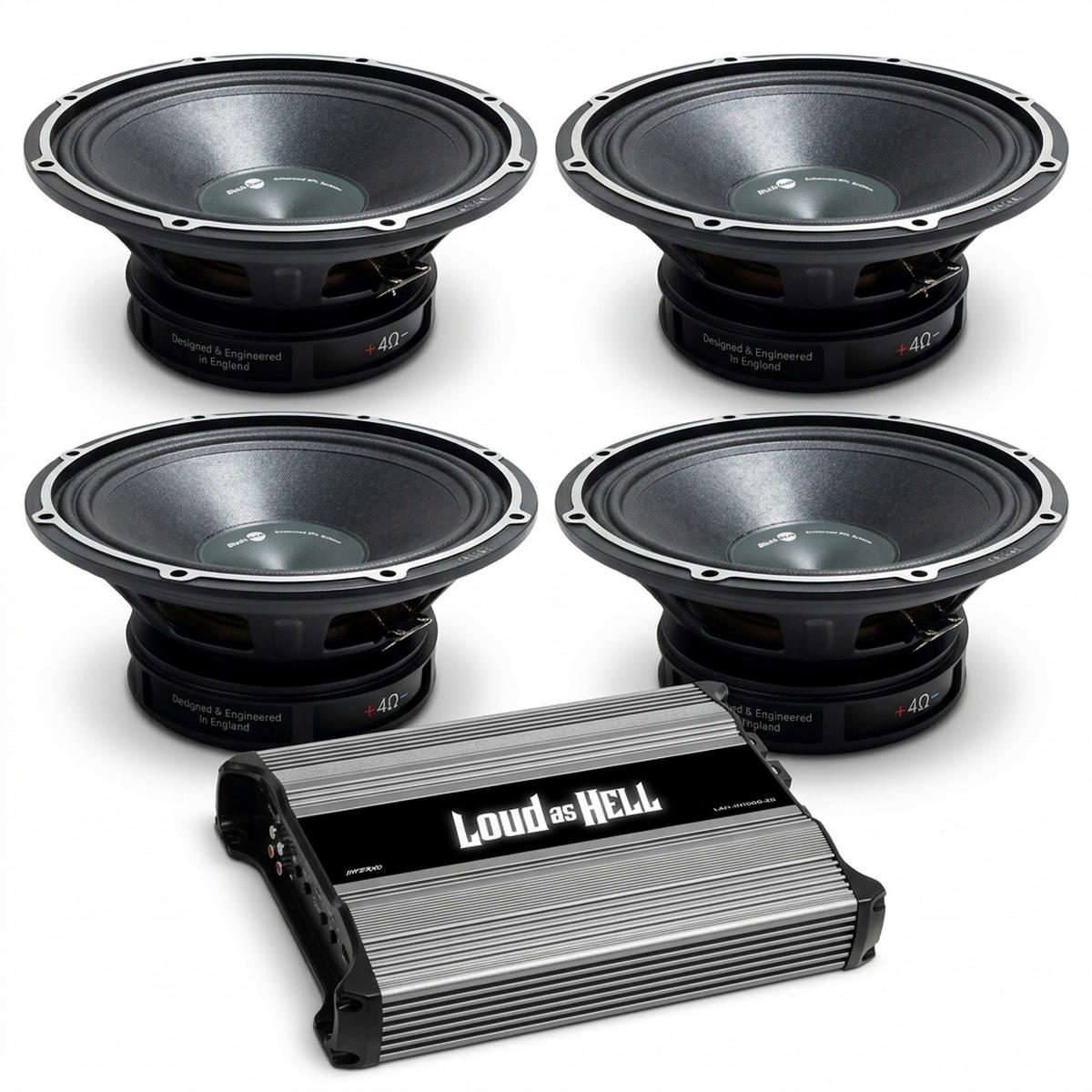 Vibe Black Death PRO 10 tum SPL-kit - 4 middar + slutsteg