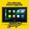 Stinger IF268E - Dubbeldin bilstereo - Trådlös CarPlay & Android Auto