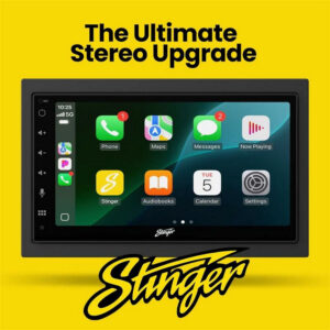Stinger IF268E - Dubbeldin bilstereo - Trådlös CarPlay & Android Auto