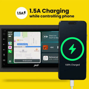 Stinger IF268E - Dubbeldin bilstereo - Trådlös CarPlay & Android Auto - Bild 3