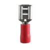 Necore Flatstiftkabelskor - 6.3 mm - Röd