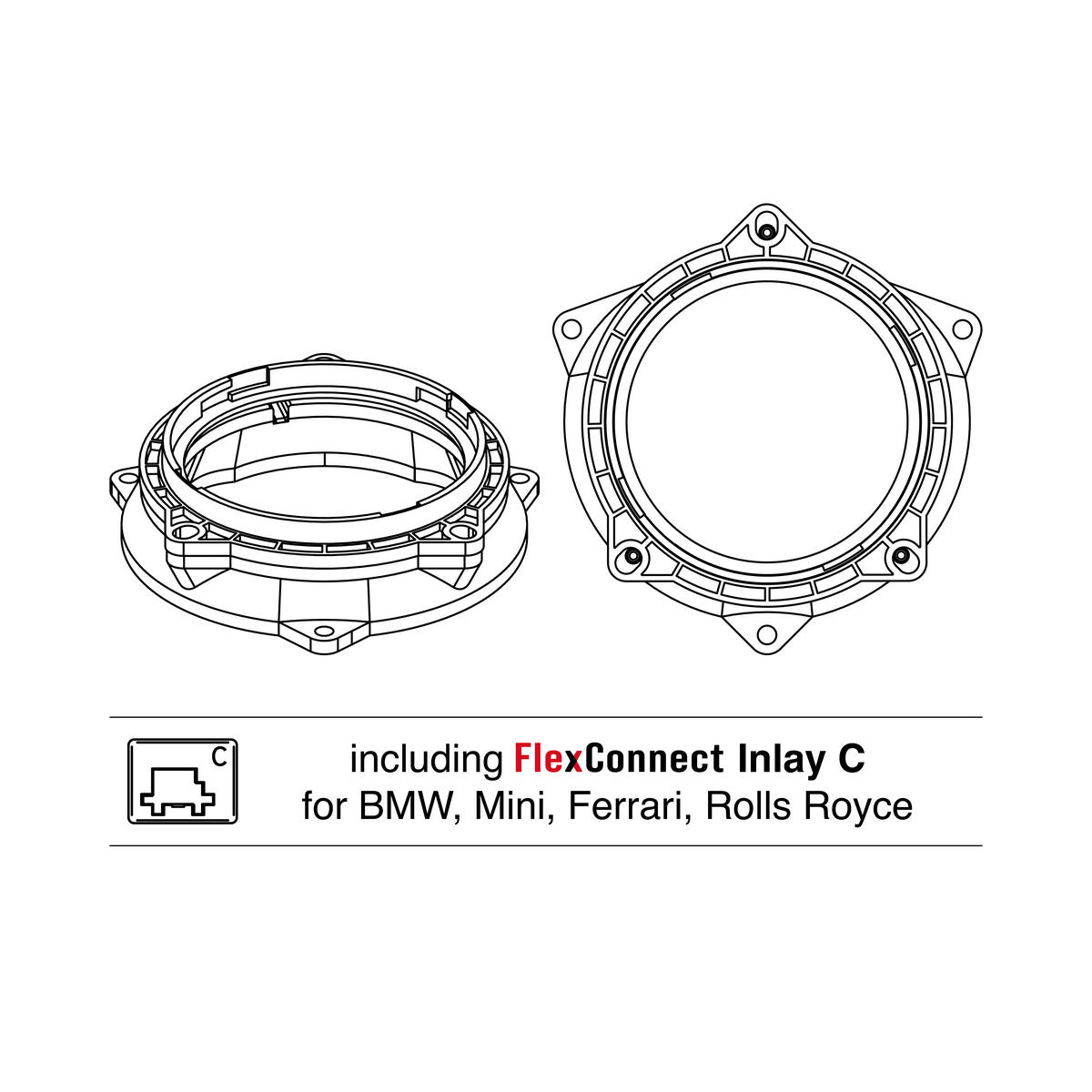 Helix CFMK100 BMW.4 - Högtalaradapter - 4 tum - Bild 2