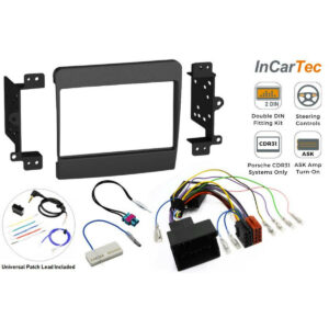 2-DIN Installationskit - Porsche 911 - Boxster - Cayman - Med Bose