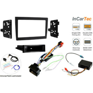 2-DIN Installationskit - Porsche 911 - Boxster - Cayman - Med Bose