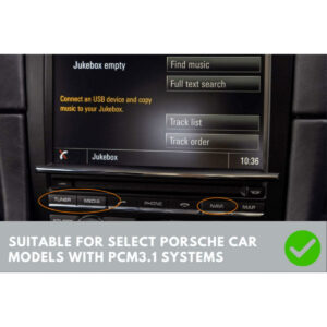 Alternative view of 2-DIN Installationskit - Porsche 911 - Boxster - Cayman - Med Bose